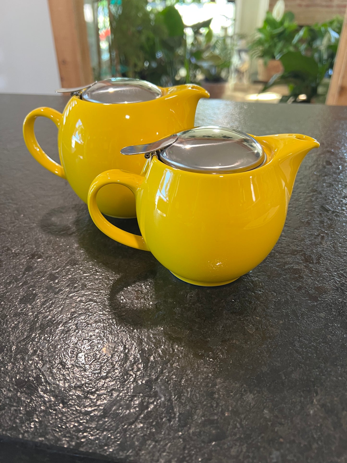 Yellow Ceramic Teapot 24oz