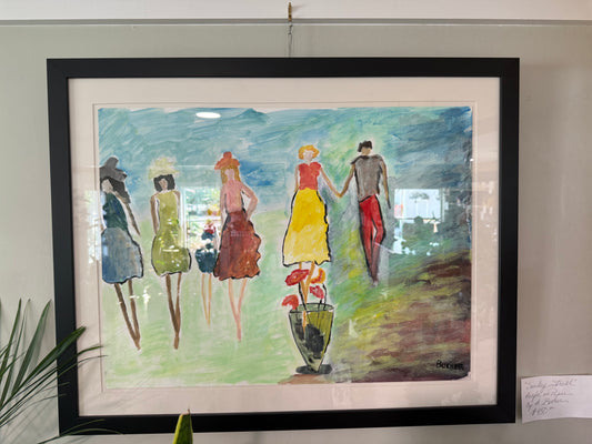 Painting, “Sunday Stroll,” Bucher