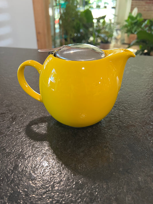 Yellow Ceramic Teapot 15oz